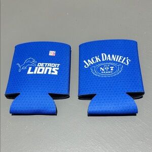 NFL Detroit Lions x Jack Daniels Koozies (Set of 2)